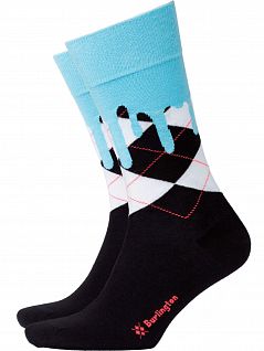 Мужские носки с узором Burlington 20558 Checks Ill. SO Черный