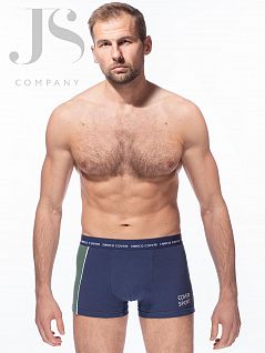Боксеры из хлопка с контрастной надписью "Coveri Sport". Enrico Coveri JSEB 1670 boxer cobalto ecv