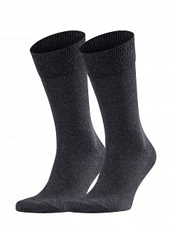 Классические носки из натурального хлопка Falke 14610 Happy DP SO (муж.) (2шт.) Темный-серый 3080