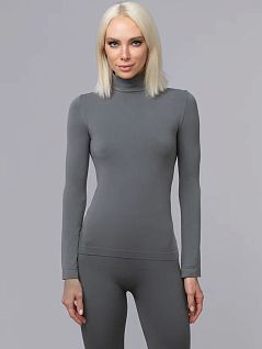 Повседневная водолазка из полиамида и эластана Giulia JSLUPETTO MANICA LUNGA poppy seed gul
