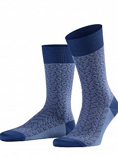 Комфортные носки для делового образа FALKE 14063 Sartorial EyeSO (муж.) Синий (6845)