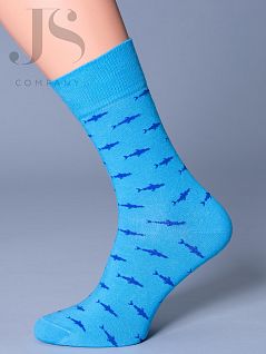Мужские фантазийные носки из хлопка с эластаном Giulia JSMSL 009 ( MS3C-009 ) (5 пар) blue gul