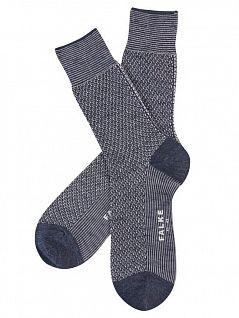 Носки с вертикальной полосой на пятке Falke 14029 Sens.Hook SO Синий 6127