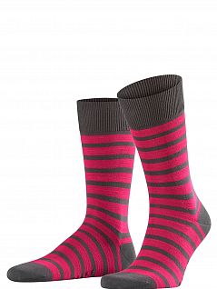 Мужские носки из хлопка и полиамида Falke 13326 Even Stripe SO (муж.) Серый 3110
