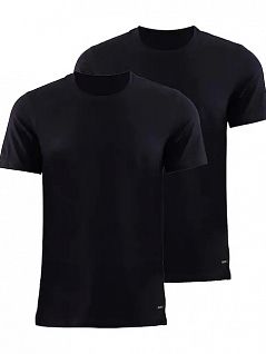 Набор футболок из сверхтонкой мягкой ткани из длинноволокнистого хлопка с добавлением эластана (2шт) 	BlackSpade LTBS9675 BlackSpade черный