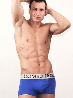 Синие мужские трусы с широкой резинкой Romeo Rossi Heaps R00003