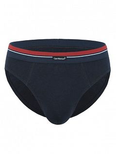 Комплект из двух трикотажных мужских трусов слипов белого и синего цвета Gentlemen SIGP47 (2 шт.) распродажа