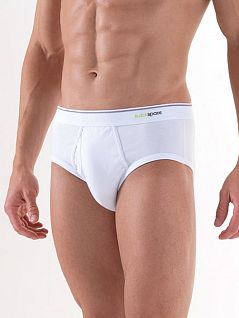 Мягкие хлопковые трусы брифы с "гульфиком" белого цвета BlackSpade TENDER COTTON b9224 White