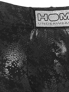 Тонкие хипсы с эффектом серебристой змеиной кожи HOM 01305cK9
