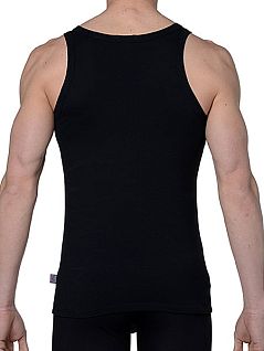 Мягкая мужская майка чёрного цвета HOM First Cotton 03254cK9 распродажа