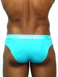 Яркие синие трусы брифы для мужчин Romeo Rossi Briefs R2006-11 синий распродажа