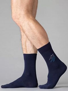 Хлопковые носки с ярким тематическим рисунком "самолеты" Omsa JSSTYLE 509 (5 пар) blu oms