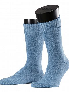 Теплые мужские носки синего цвета Falke 14491 Falke Denim.ID (муж.) Синий 6750