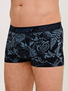 Стильные боксеры с красивым принтом "растения и стрекозы" синего цвета JOCKEY 1802212Hc499
