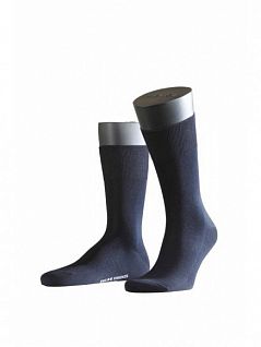 Комфортные носки на резинке не сдавливающая ногу Falke 14684 Firenze SO (муж.) Темный-синий (6370)