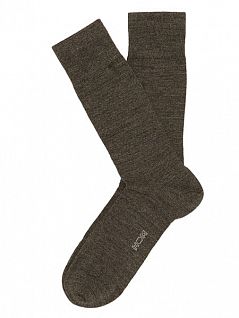 Классические шерстяные носки коричневого цвета HOM Wool Chic 05855c01c1