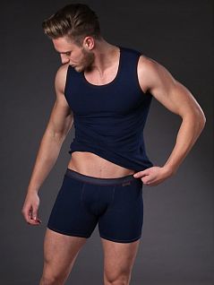 Боксеры из хлопка с добавлением полиамида Jolidon DTТн251мж Bluejeans