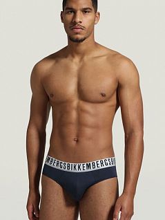 Набор брифов с двойным гульфиком (2шт) Bikkembergs BKK1USP01BIcNavy