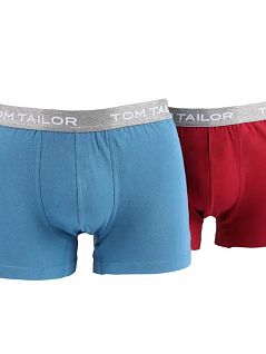 Набор однотонных боксеров (красные, голубые) (2шт)Tom Tailor RT70249/6061-99-1