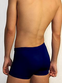 Пляжные мужские плавки-макси синего цвета HOM Marina Chic 07804cB9