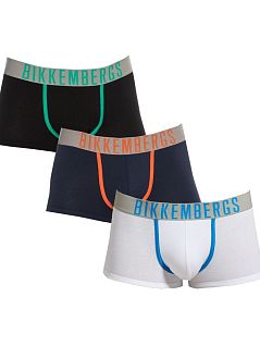 Набор хлопковых хипсов (3шт) (черный,синий, белый) Bikkembergs RTBKK1UTR12TR