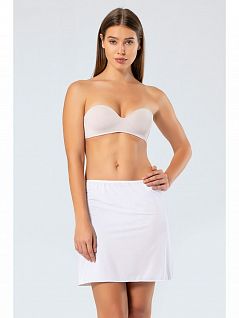 Женская нижняя юбка свободного кроя из тонкого нежного полотна LT903 Turen белый