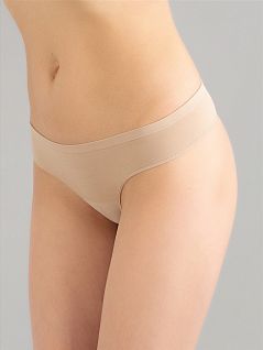 Бесшовные стринги на вшивной резинке Giulia JSSTRING naturale gul