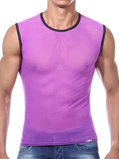 Сексуальная мужская безрукавка из прозрачного материала Oboy Sexy Boys 9186c66 распродажа