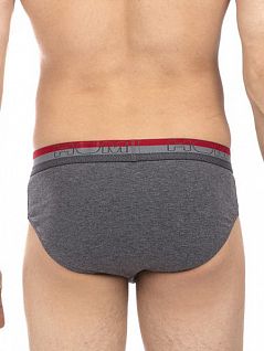 Мужские трусы-слипы цвета серый меланж HOM BoxerLines 40c0451cV001c1