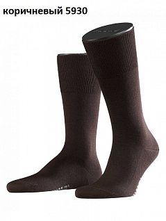 Роскошные носки из шерсти мериноса и шелка FALKE 14451 №6 Wool/Silk (муж.) Коричневый (5930)