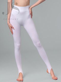 Облегающие леггинсы на высокой посадке GIULIA JSLEGGINGS STRAPS bianco