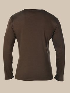 Футболка из 100% хлопка темно-коричневого цвета HOM 04253cT9 распродажа