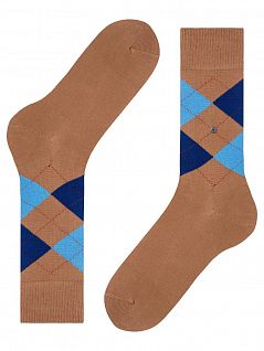 Удобные мужские носки бежевого цвета с принтом Burlington 20182 Manchester SO (муж.) Бежевый 5066