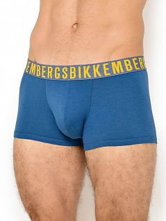Набор боксеров на контрастной резинке (2шт) Bikkembergs вбкт04772бикк Синий-желтый 2880