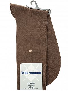 Однотонные мужские носки с уплотненной пяткой Burlington 21036 Cardiff SO (муж.) Коричневый (5004)