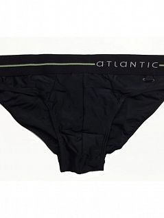 Однотонные плавки слипы в спортивном стиле ATLANTIC MW116269черный