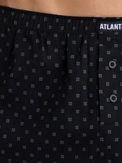 Набор свободных боксеров с мелким графическим принтом (2шт) Atlantic MW121069темно-синий