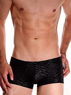Мужские черные эротические боксеры с тигровым узором Oboy Sexy Boys 5209c01 распродажа