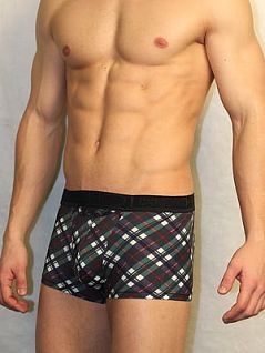Мужские хипсы в клеточку разноцветные HOM HO1Tartan 02219cG9