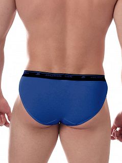Хлопковые слипы на пришивной резинке JOLIDON DT273блнТм Blue