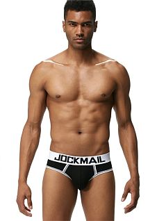 Оригинальные брифы из модала черного цвета JOCKMAIL RTJM2041-2