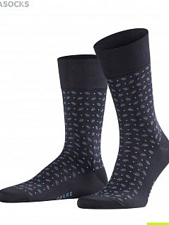 Тонкие носки с усиленной пяткой Falke 13344 Sens. Jabot SO Черный-коричневый