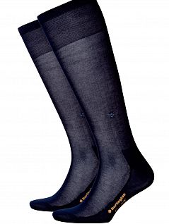 Однотонные гольфы с упрочненным мыском и пяткой Burlington 21736 Cardiff KH (муж.) Темный-синий (6120)