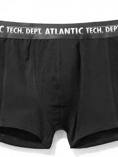 Однотонные боксеры на пришивной резнке ATLANTIC MW300450черный
