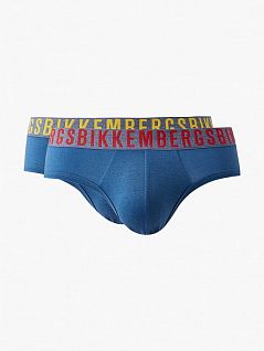 Комплект брифов из натурального хлопка (2шт) Bikkembergs вбкт04773бикк Синий-темный синий 2322