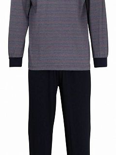 Пижама в горизонтальную полоску CECEBA FG030901/4XL-5XL Синий/Красный