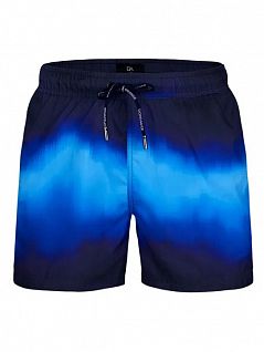 Оригинальные шорты из плотного полиэстра темно-синего цвета DOREANSE 3817c05
