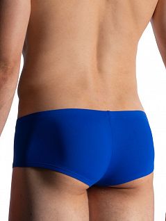 Привлекательные хипсы из эластичной мягкой микрофибры голубого цвета MANSTORE 210626c9820