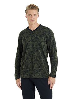 Современная пижама из полиэстра и вискозы LTBS30957 BlackSpade хаки