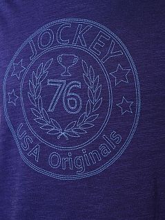 Футболка из модала с принтом Jockey 577036H (муж.) Синий